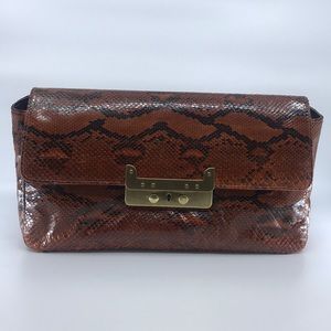 Genuine Python Snakeskin Clutch